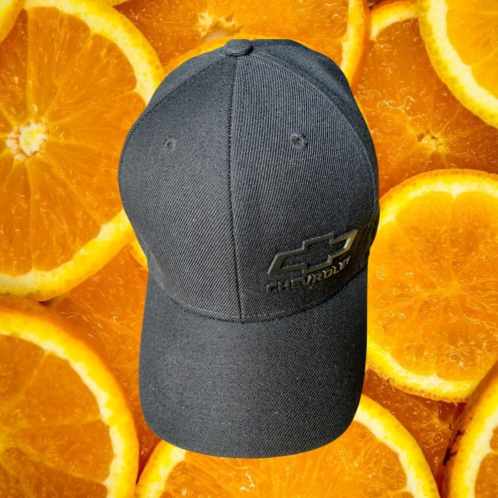 Black Chevrolet Baseball‎ Cap OSFM GM Trademarks Licensed Infinity Headwear
